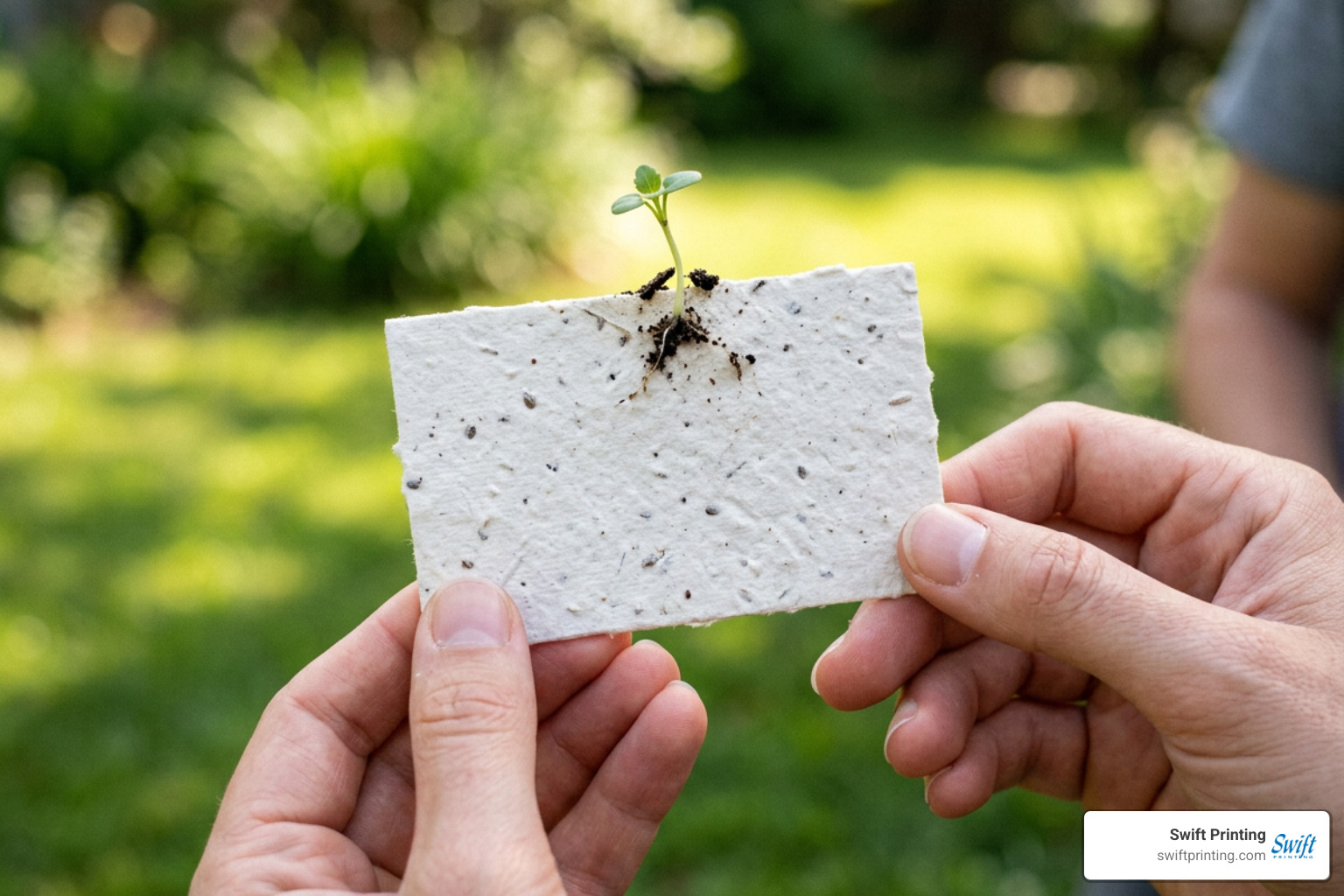 plantable seed paper business card