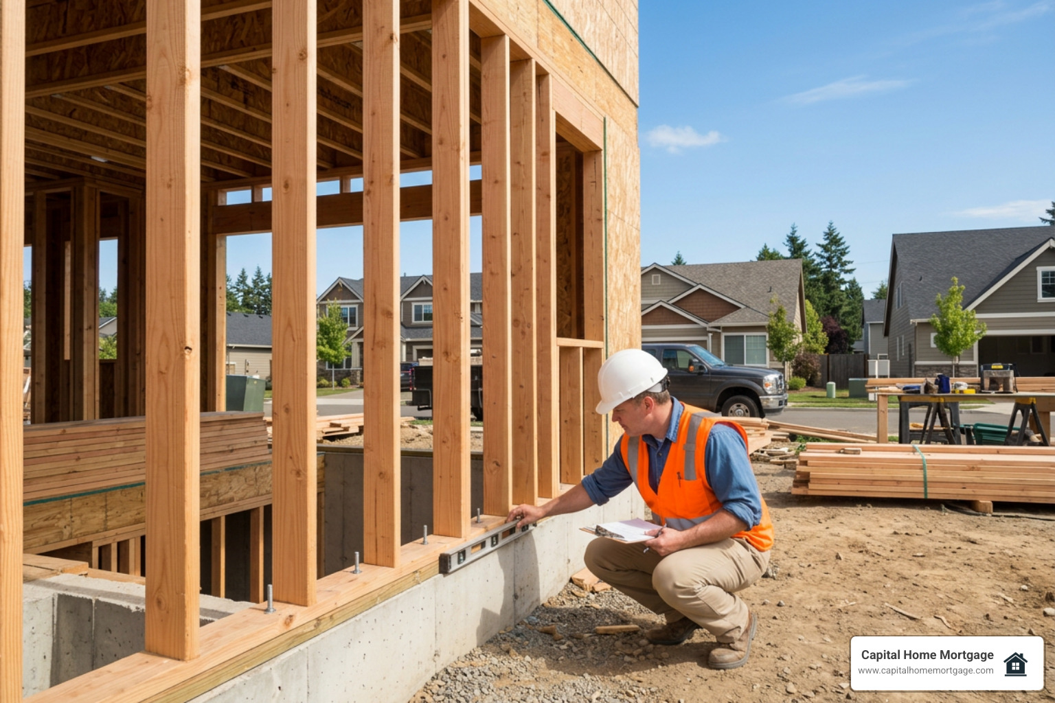 Home construction physical inspection stage