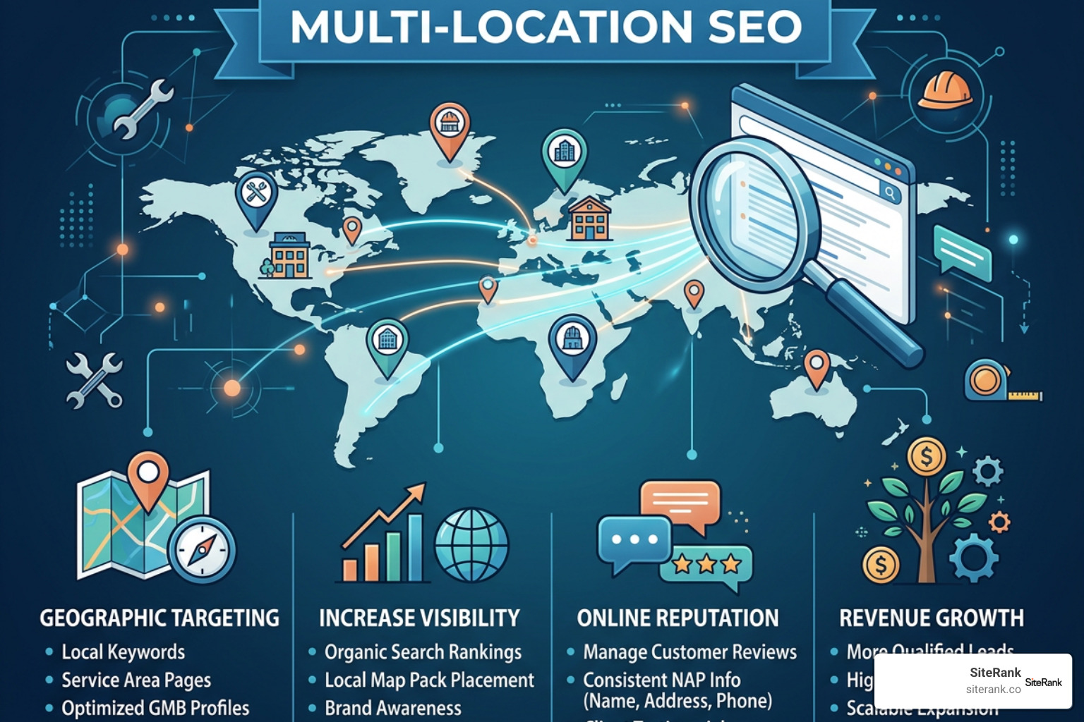 Multi city local search rank tracking dashboard Multi city local search rank tracking dashboard