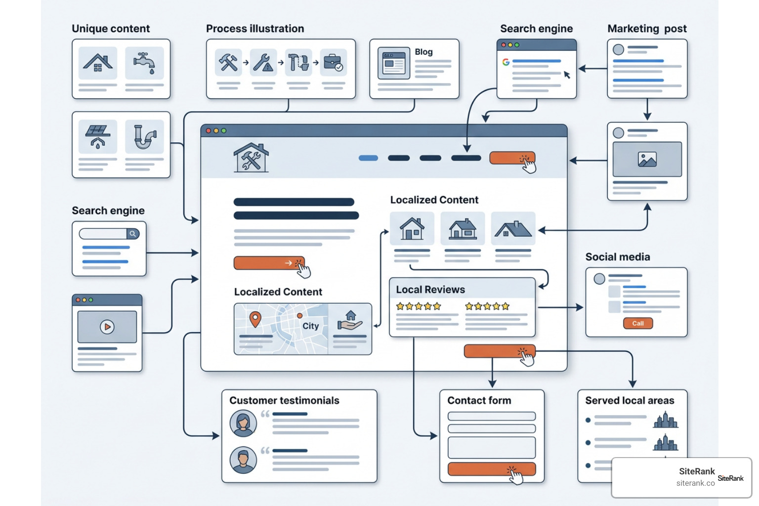 High converting city landing page architecture for contractors High converting city landing page architecture for contractors