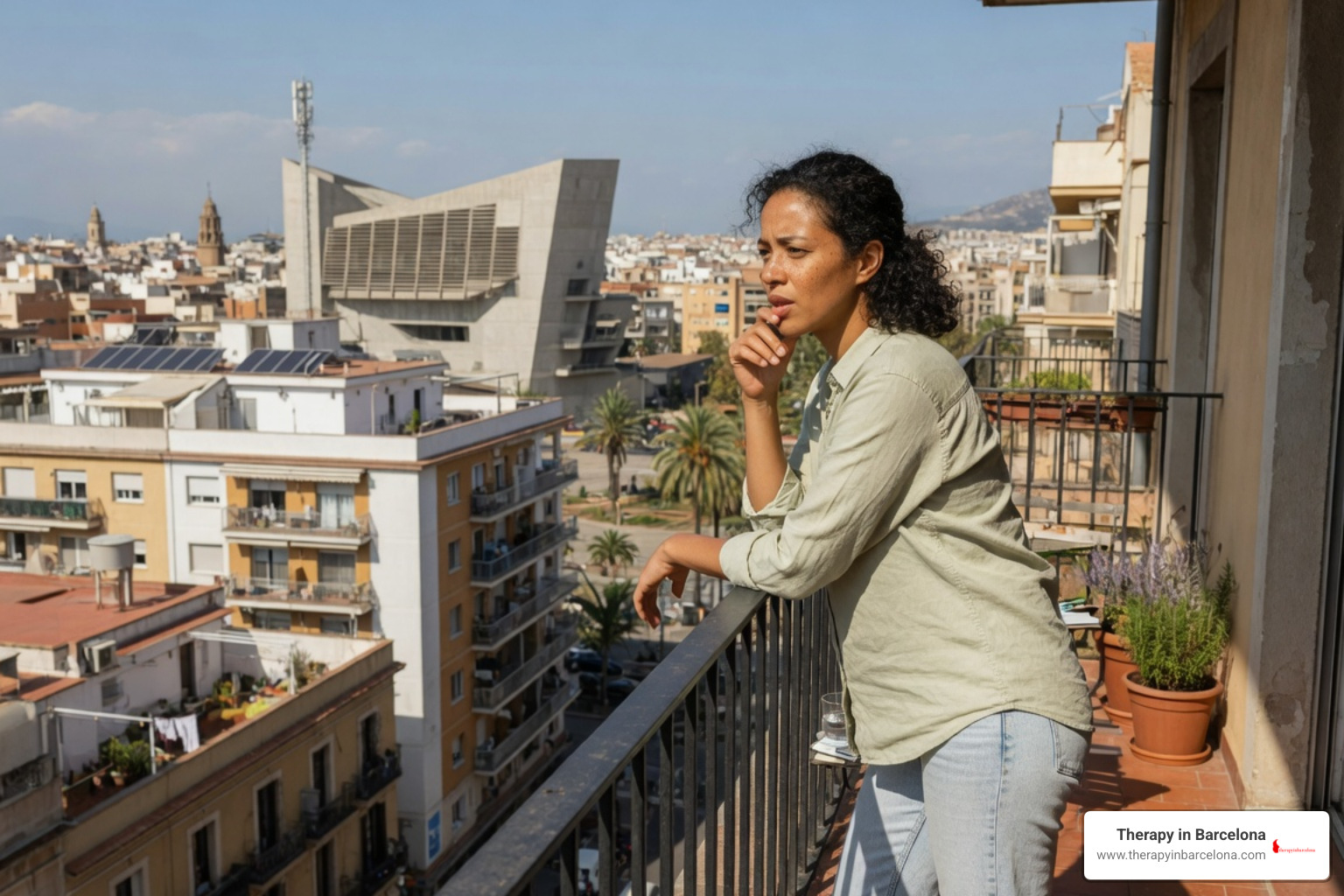 expat looking out over sunny city skyline considering relationships and life abroad expat looking out over sunny city skyline considering relationships and life abroad