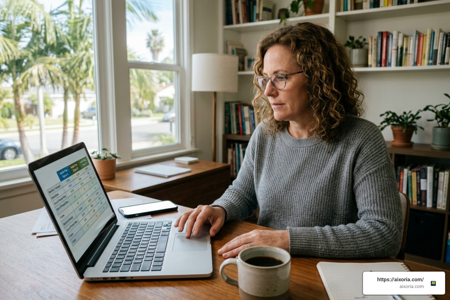 person comparing health plan tiers on laptop person comparing health plan tiers on laptop