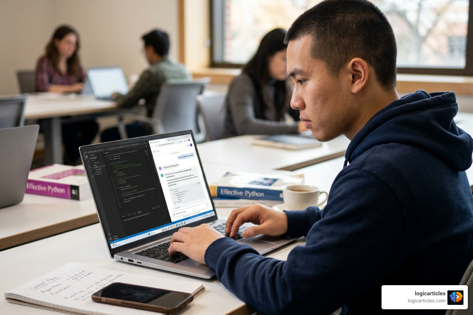 interactive coding interface with Socratic AI tutor feedback