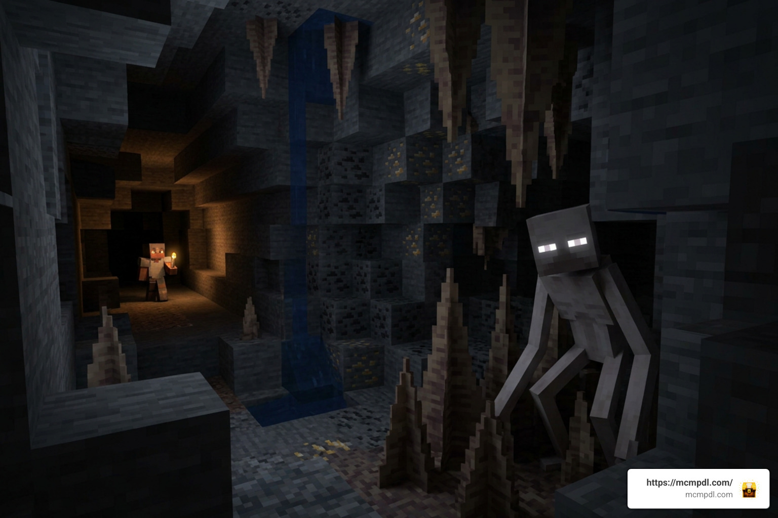 Cave Dweller Add-On in Minecraft Bedrock cave Cave Dweller Add-On in Minecraft Bedrock cave