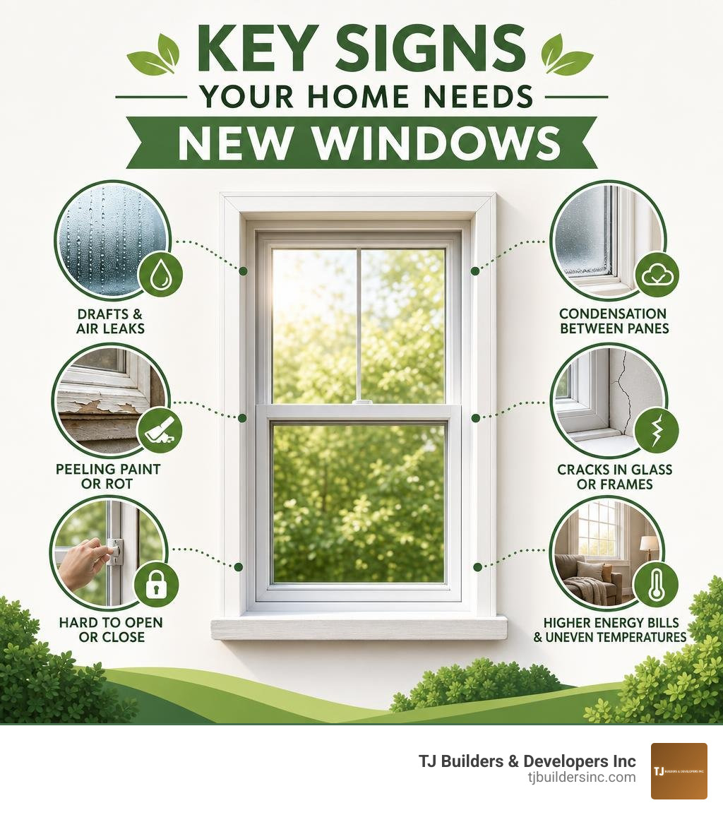 Key signs your home needs new windows infographic Key signs your home needs new windows infographic
