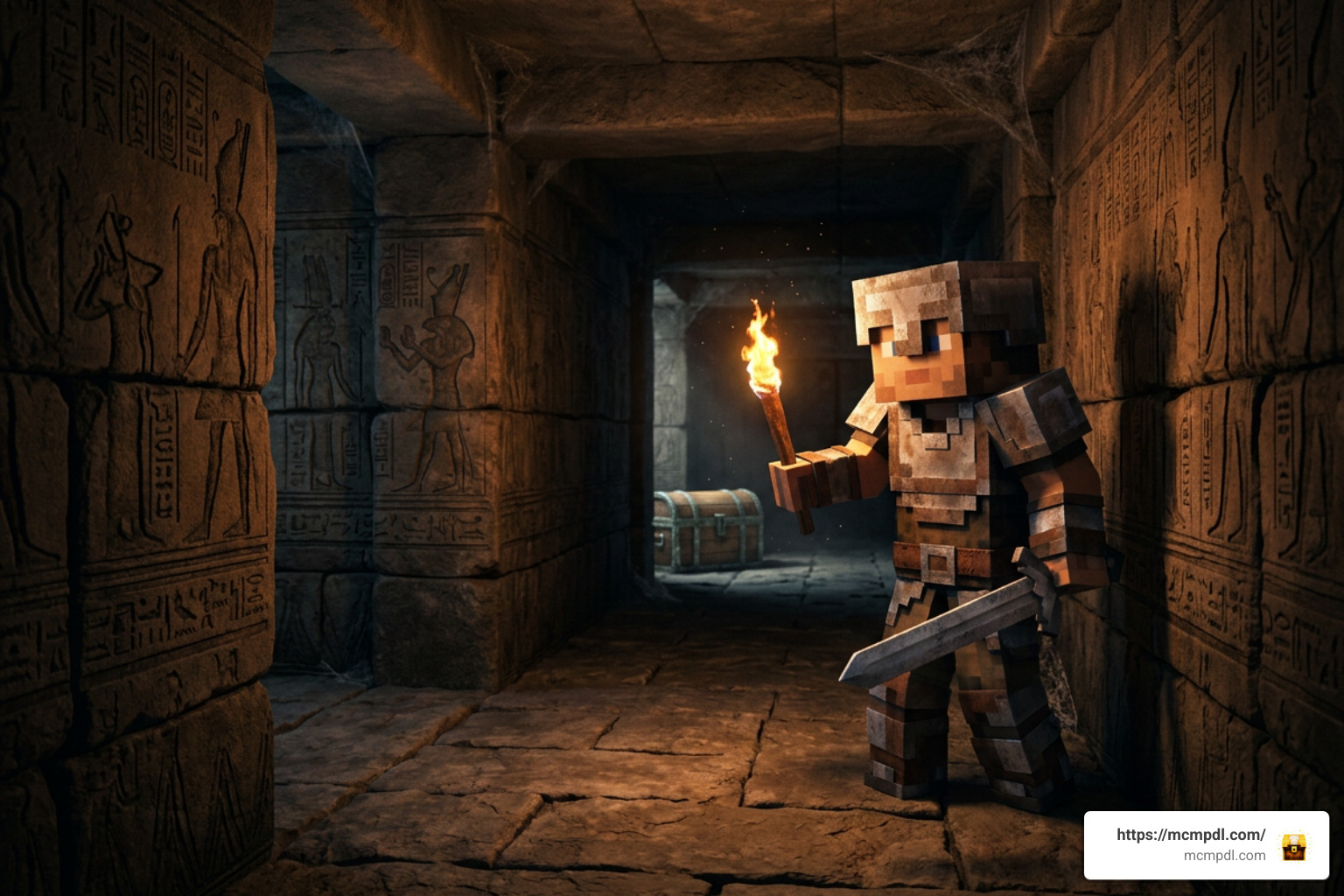player exploring pyramid maze with gear player exploring pyramid maze with gear