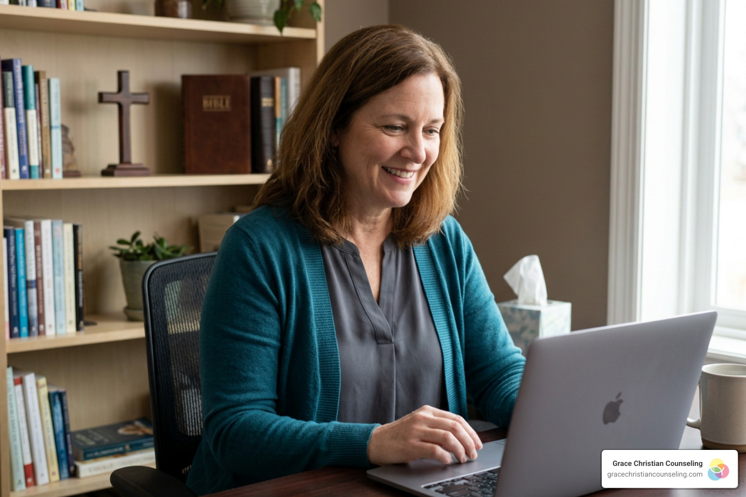 Licensed counselor offering virtual faith-based counseling support