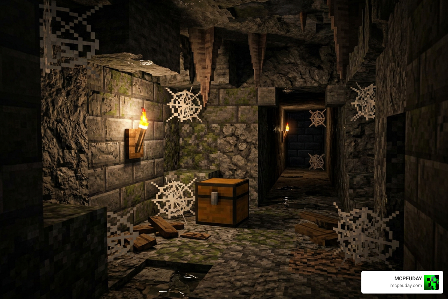 Custom generated dungeon structure in Minecraft Bedrock Custom generated dungeon structure in Minecraft Bedrock