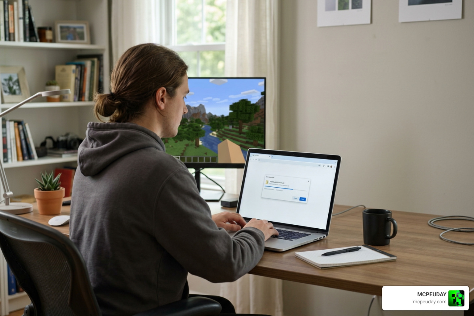 Downloading shader pack files and configuring graphics options