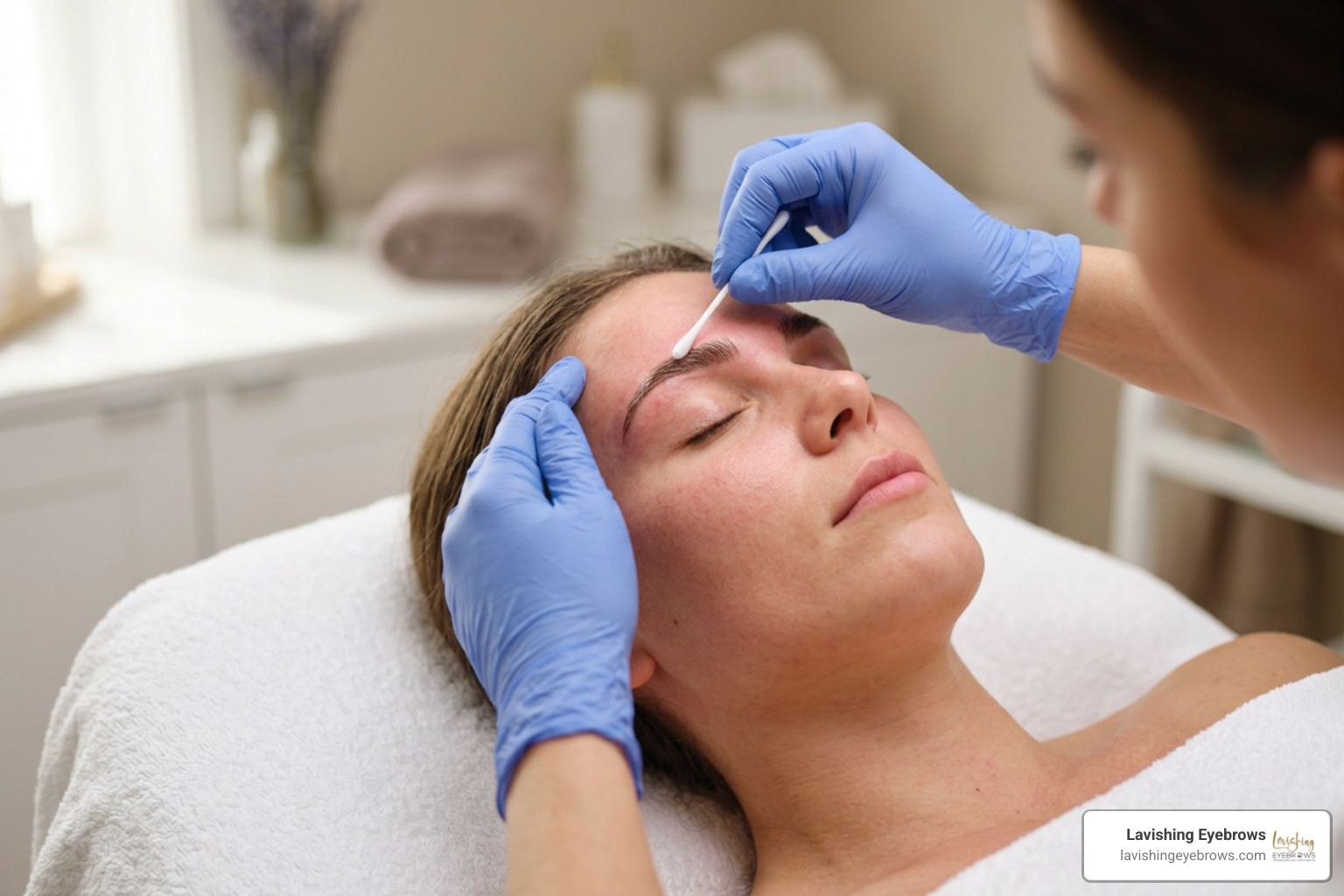 gentle brow aftercare application gentle brow aftercare application