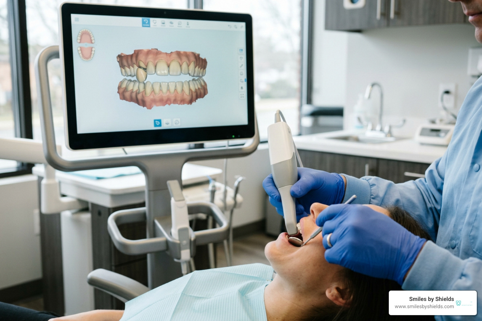 digital scan impression and custom dental crown fitting digital scan impression and custom dental crown fitting