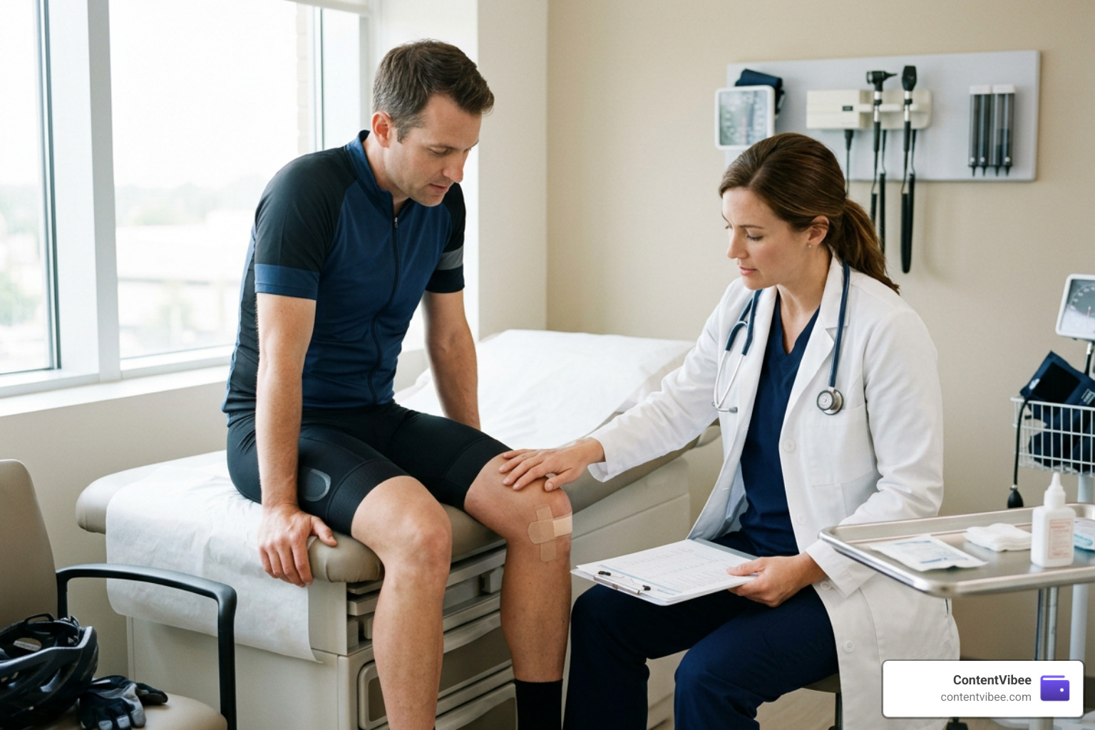 Medical evaluation after a bicycle accident