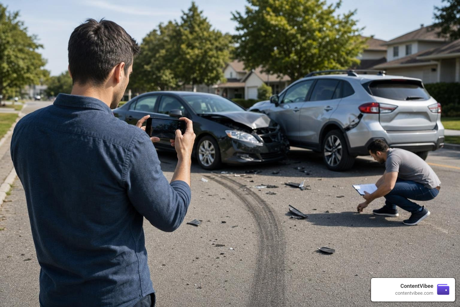 Gathering physical and digital evidence at the crash scene