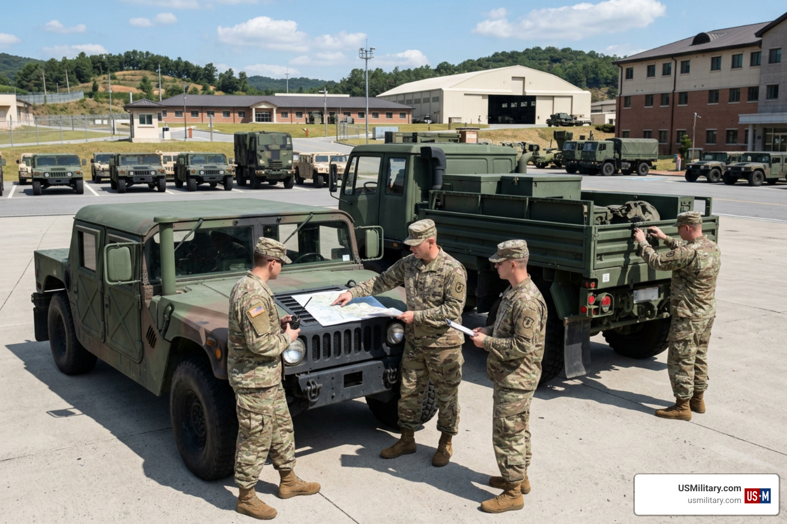 U.S. Army soldiers conducting daily duty operations at Camp Humphreys South Korea U.S. Army soldiers conducting daily duty operations at Camp Humphreys South Korea