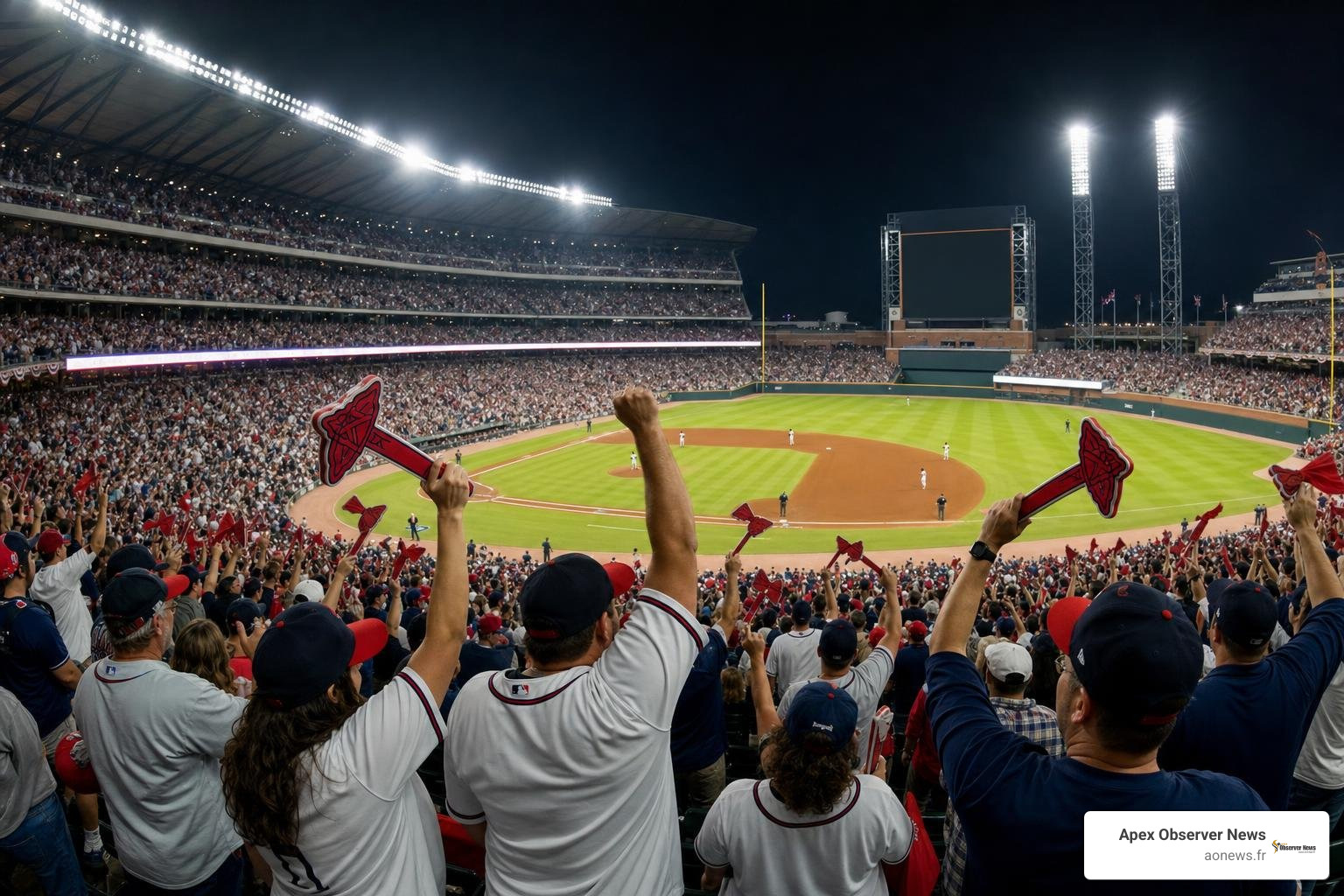 Atlanta Braves postseason playoff crowd Atlanta Braves postseason playoff crowd