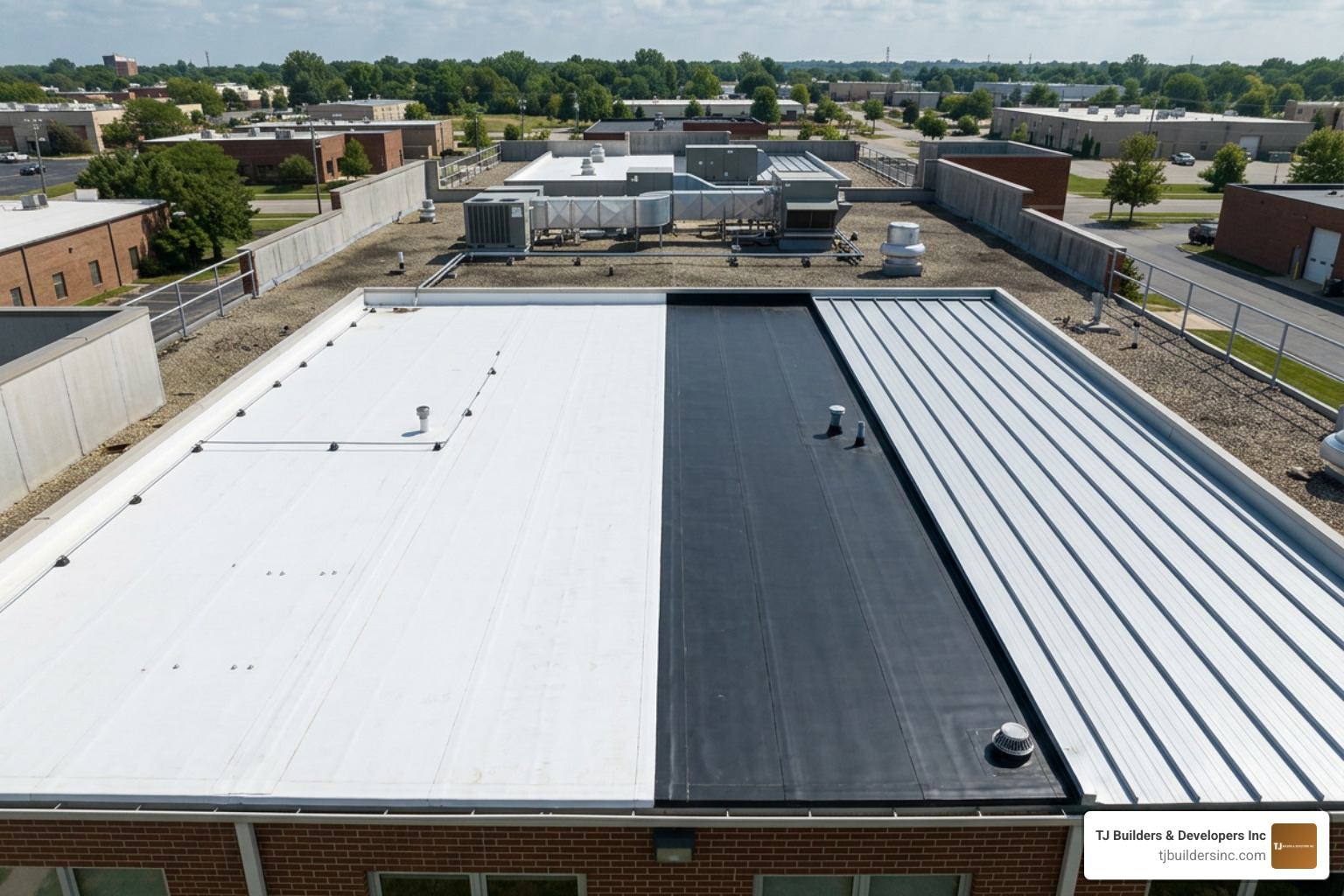 Commercial roofing materials TPO PVC EPDM metal comparison Commercial roofing materials TPO PVC EPDM metal comparison