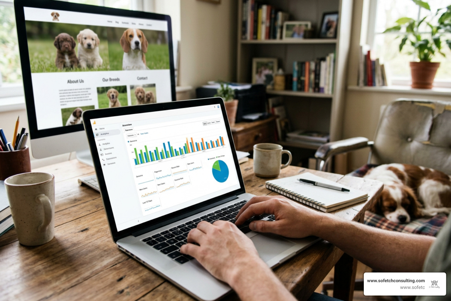 dog breeder website performance overview