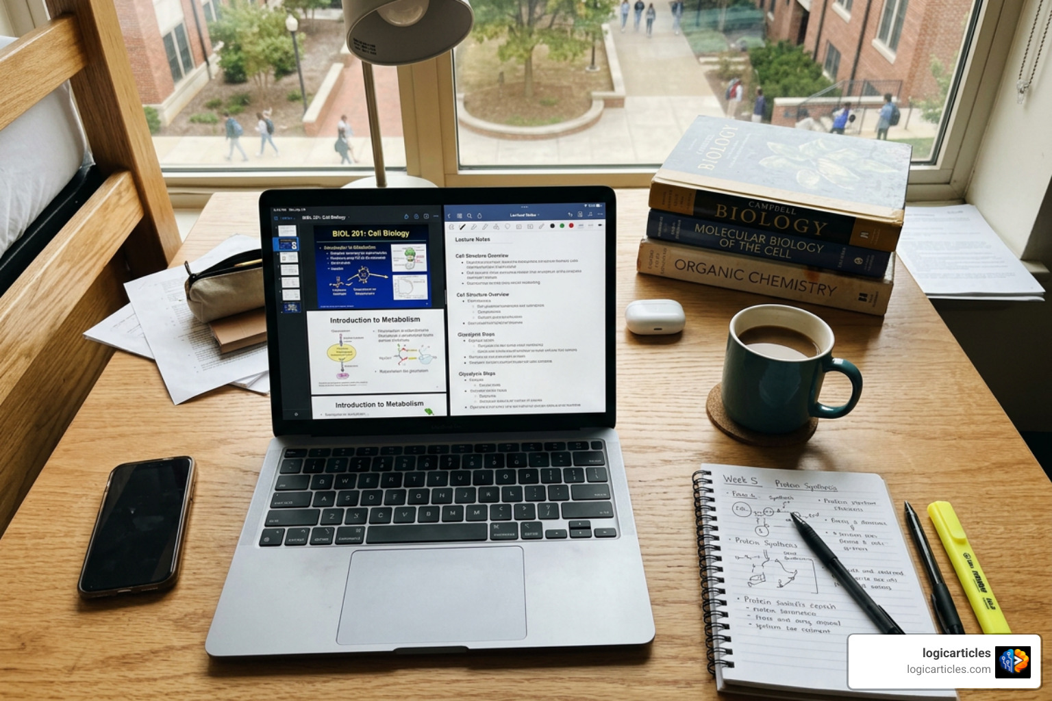 digital note-taking application with slides
