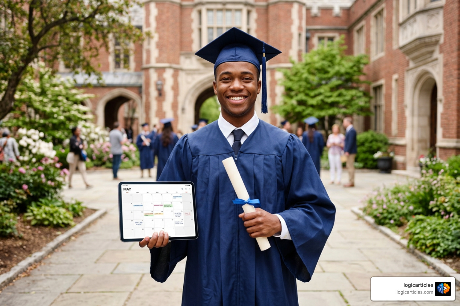 successful university graduate using organized study workflow