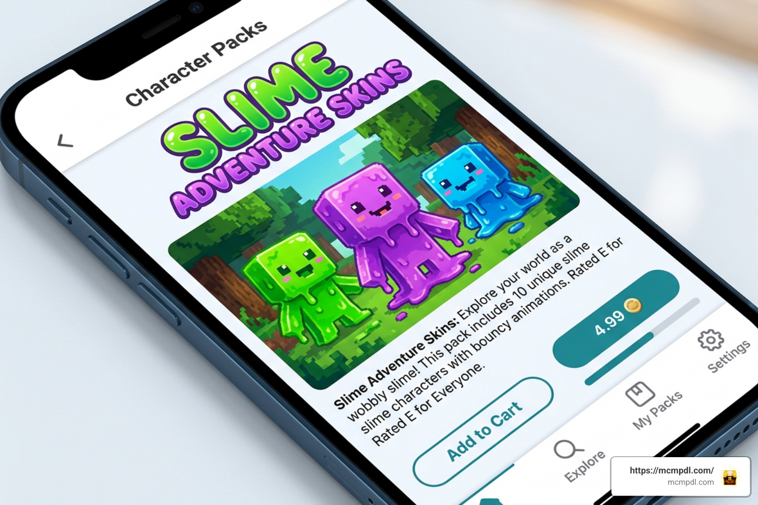 Minecraft Marketplace download screen Minecraft Marketplace download screen