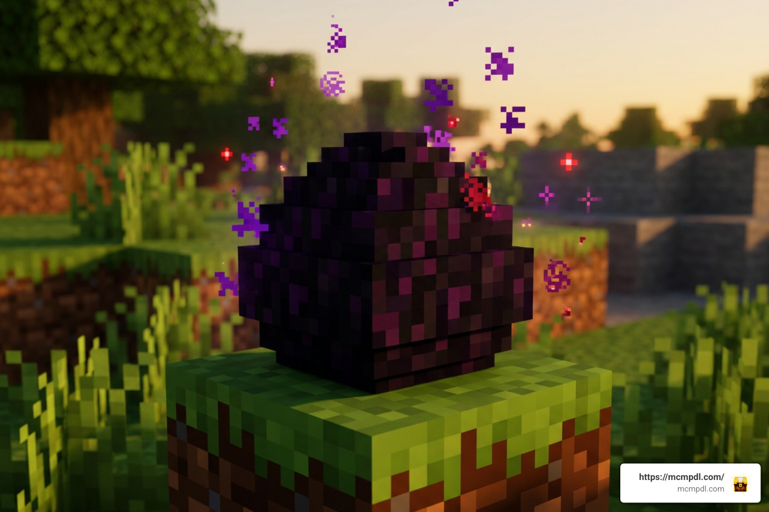 Dragon egg hatching process in Minecraft Bedrock showing particle effects