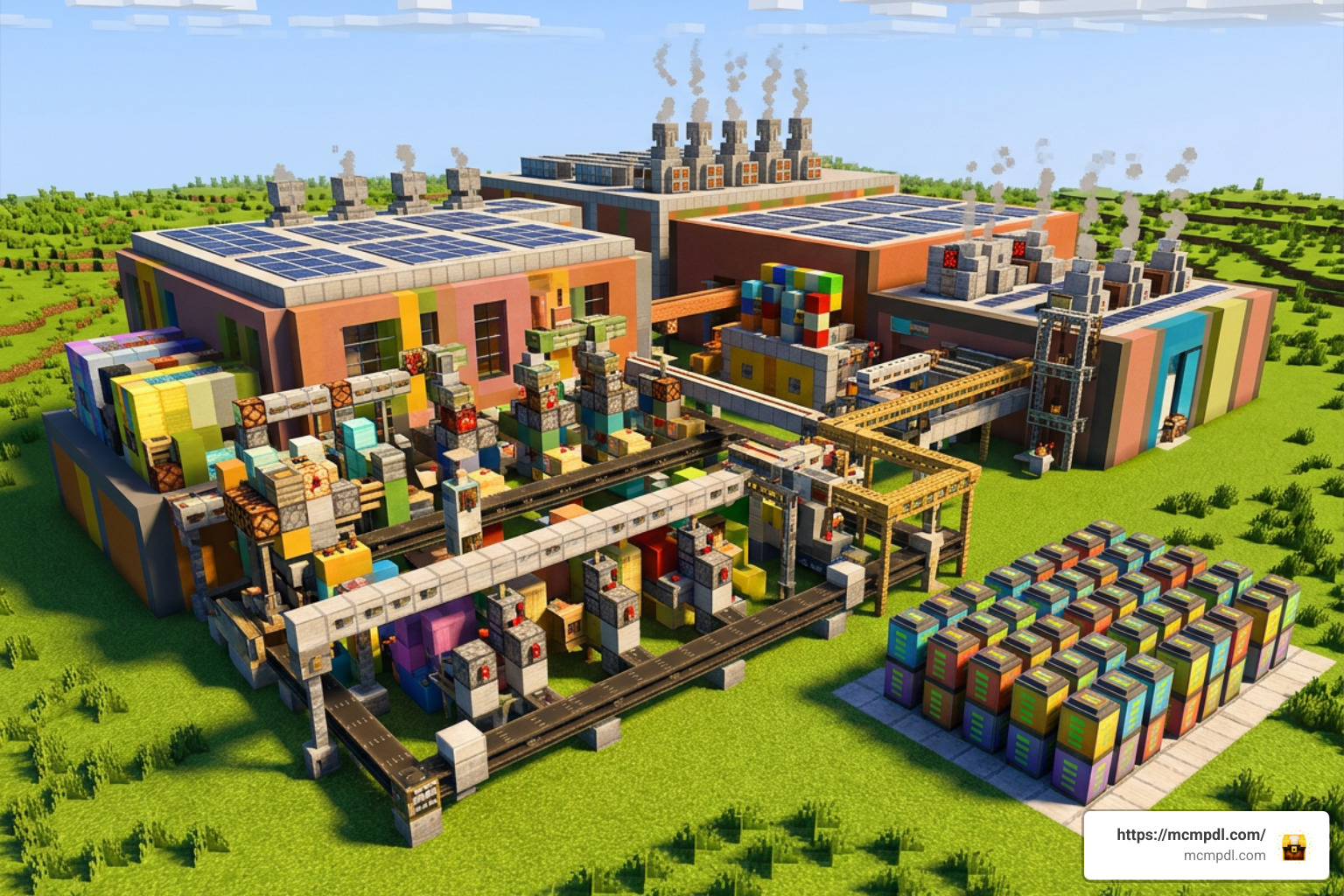 Minecraft Bedrock machinery factory Minecraft Bedrock machinery factory