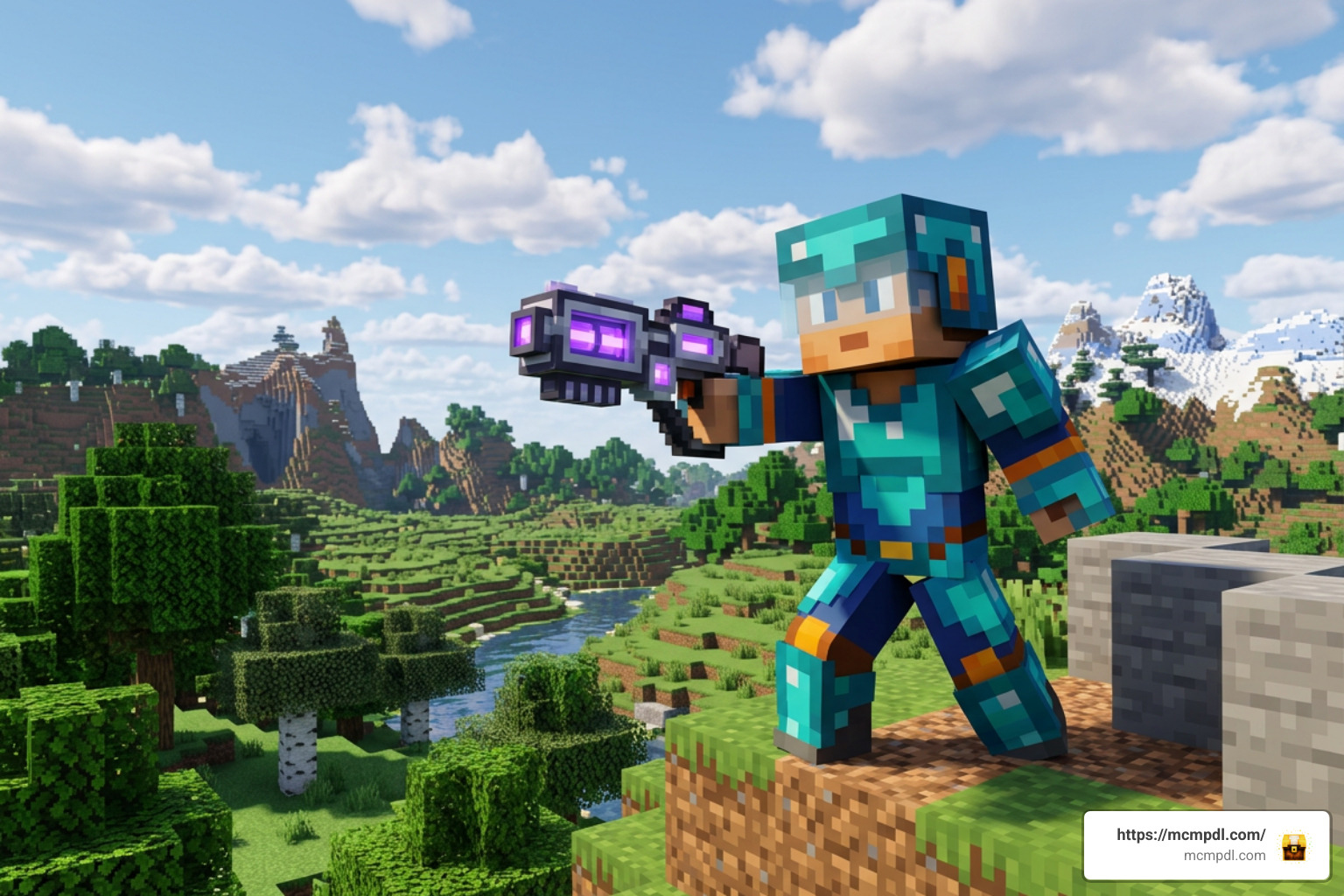 BLASTERS Addon for Minecraft PE/Bedrock (Download) BLASTERS Addon for Minecraft PE/Bedrock (Download)