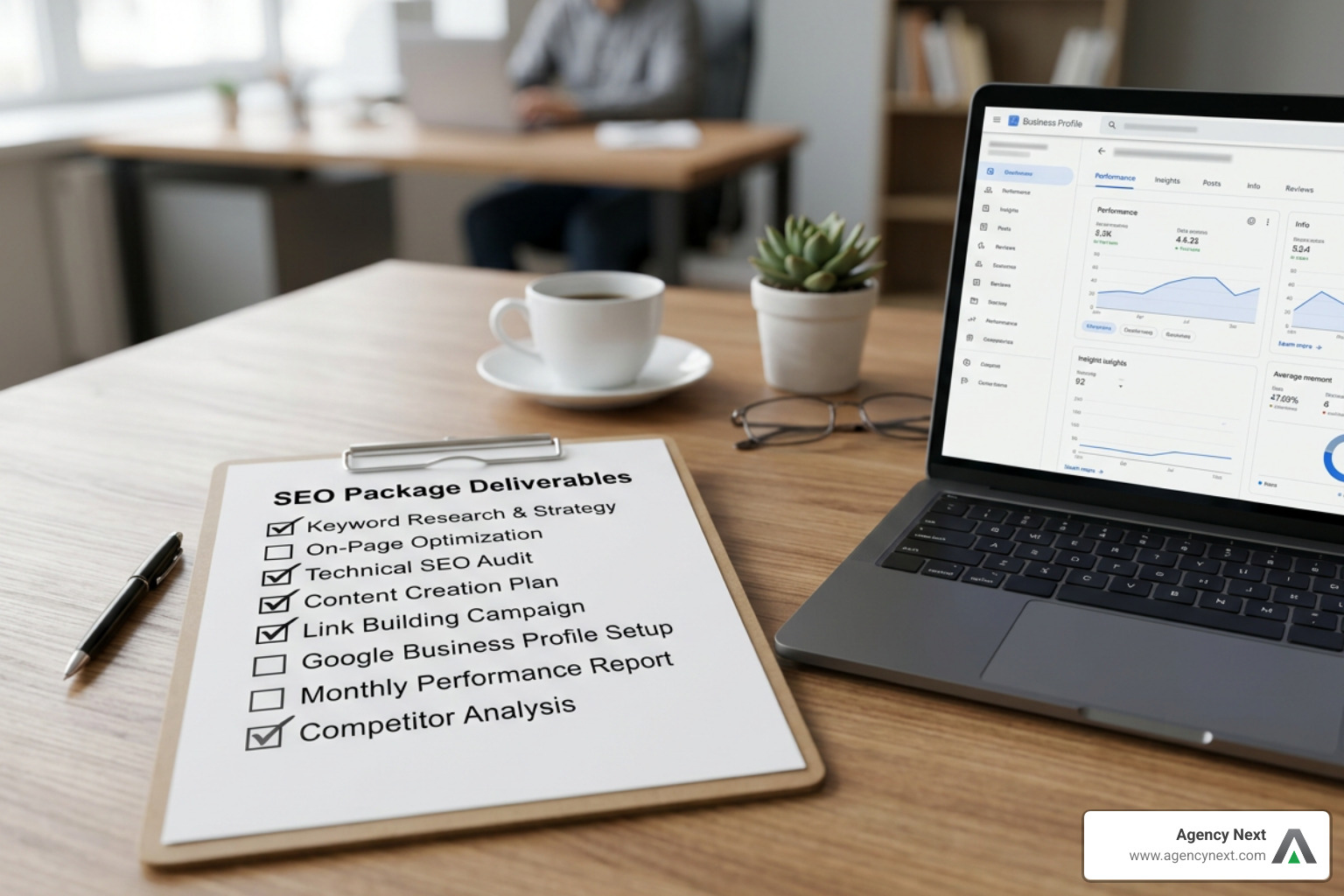 Checklist of standard deliverables included in a legitimate budget SEO package