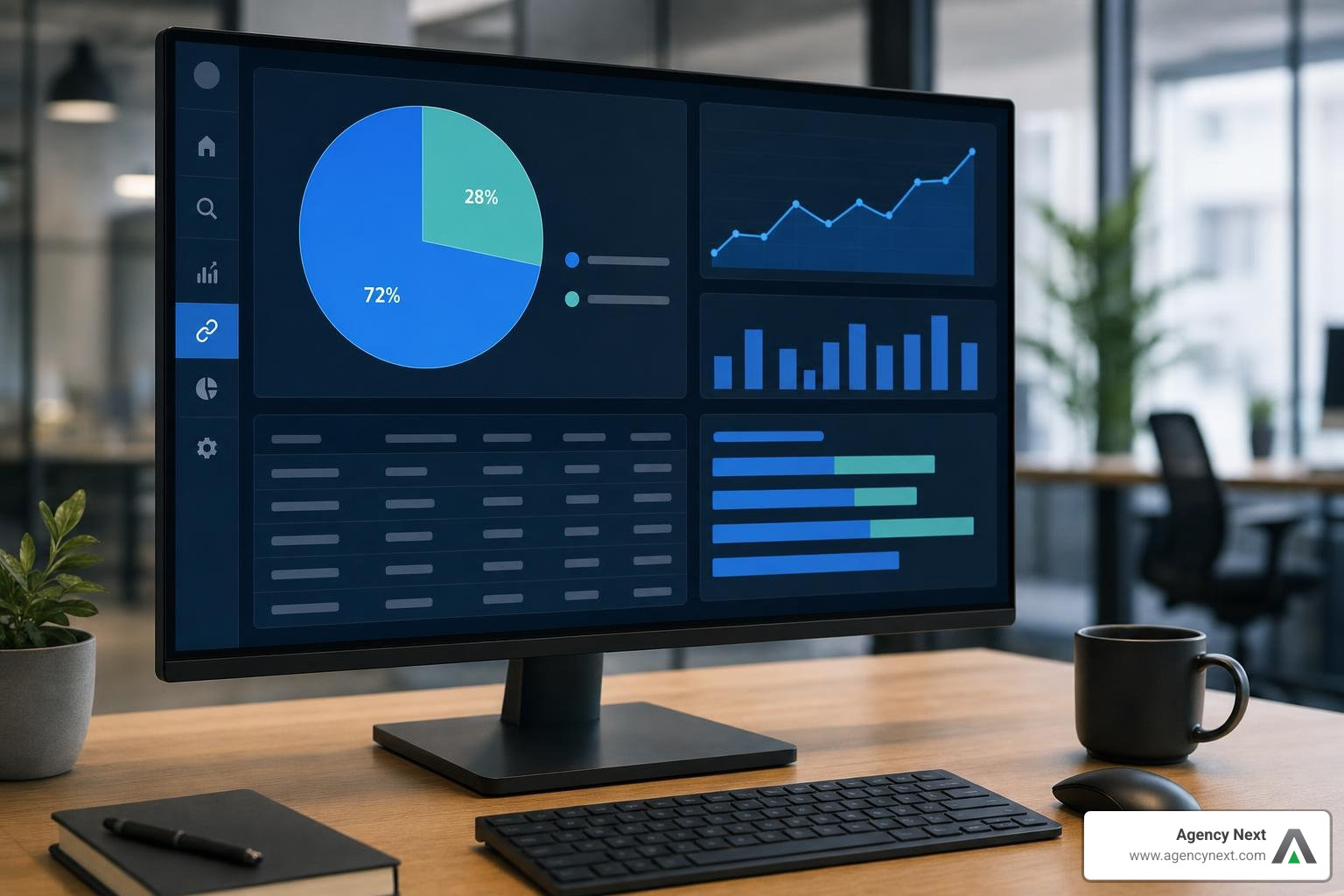 Backlink profile authority distribution dashboard