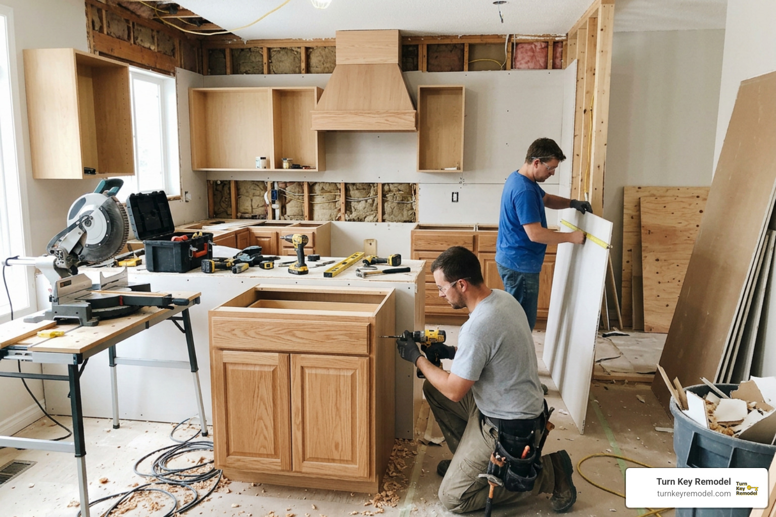 Active kitchen renovation construction in progress Active kitchen renovation construction in progress