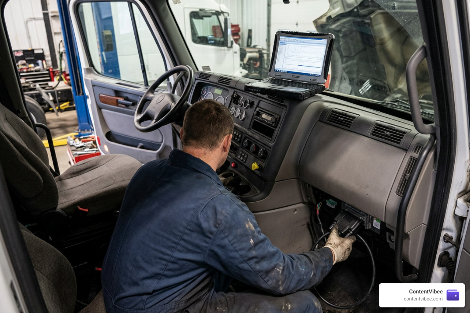 Commercial truck black box data extraction