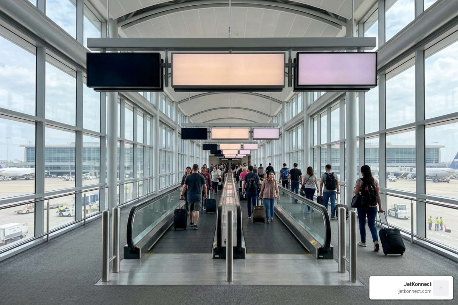 LAX airside walkway connector