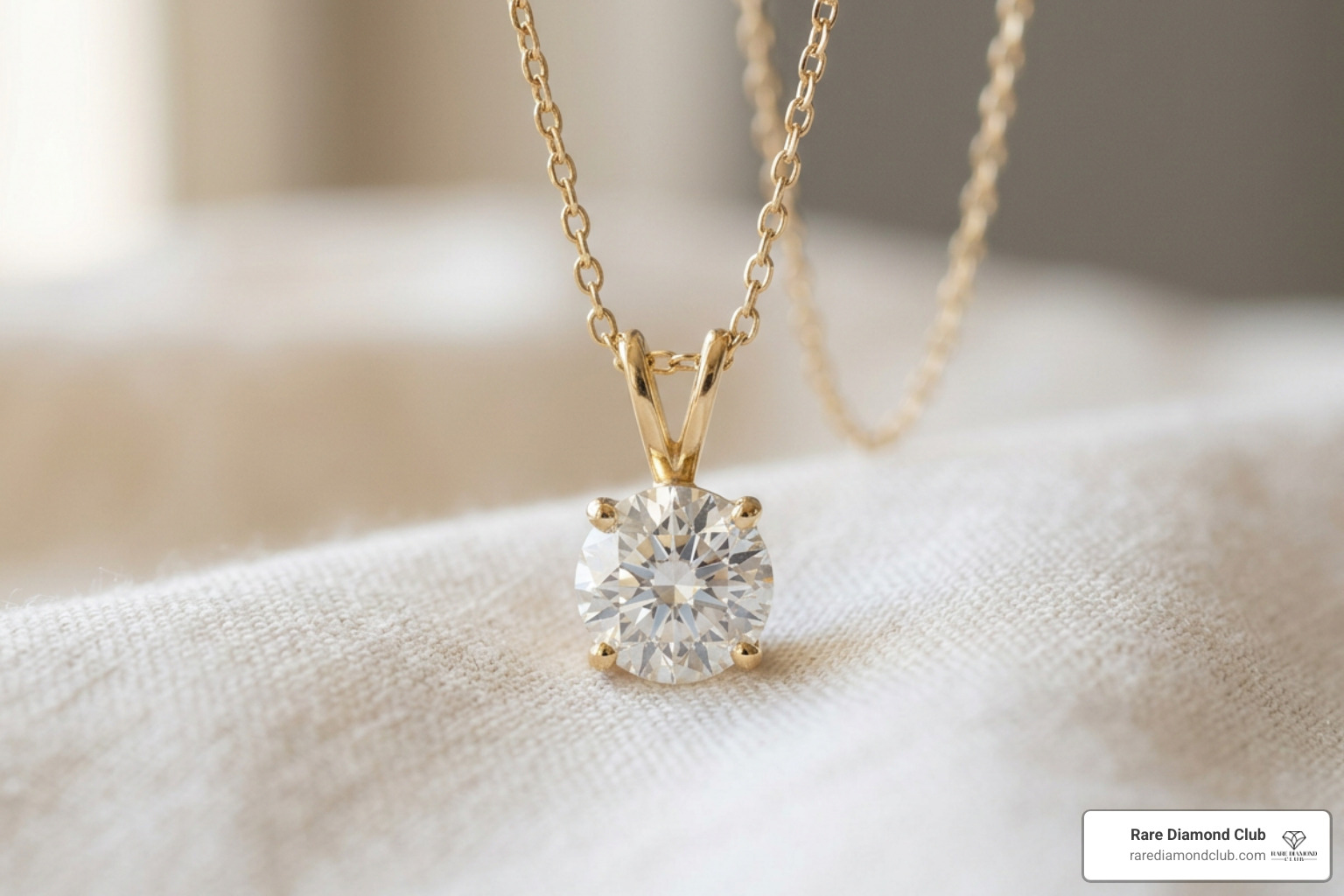Classic solitaire 18kt gold diamond pendant design Classic solitaire 18kt gold diamond pendant design