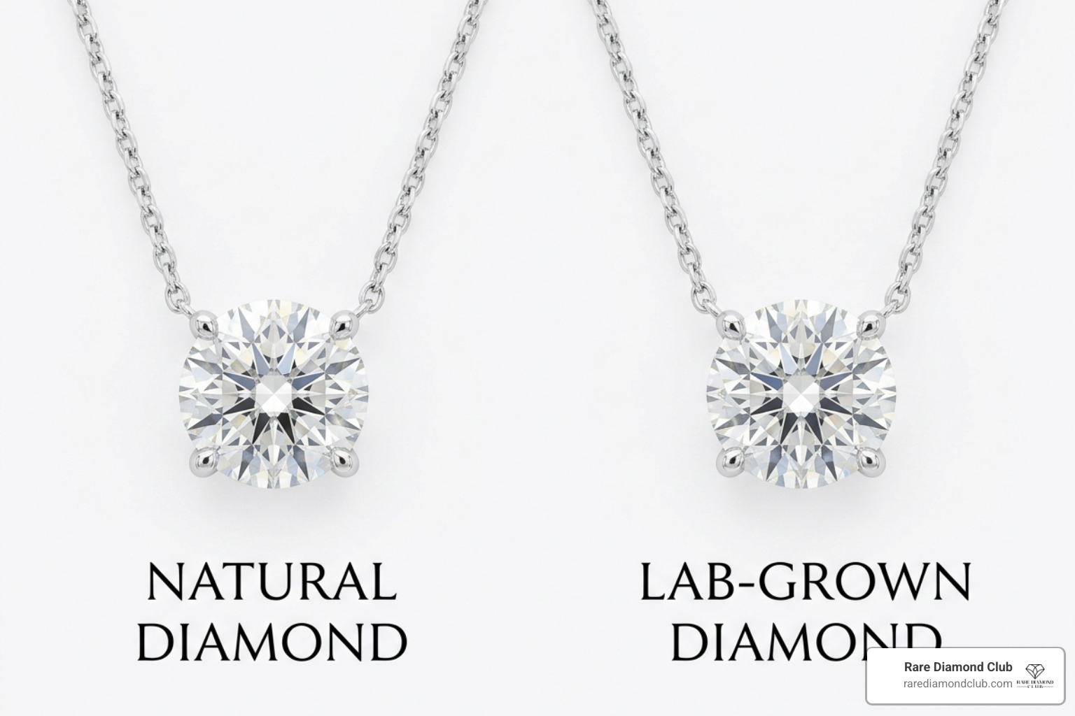natural and lab grown solitaire diamond comparison