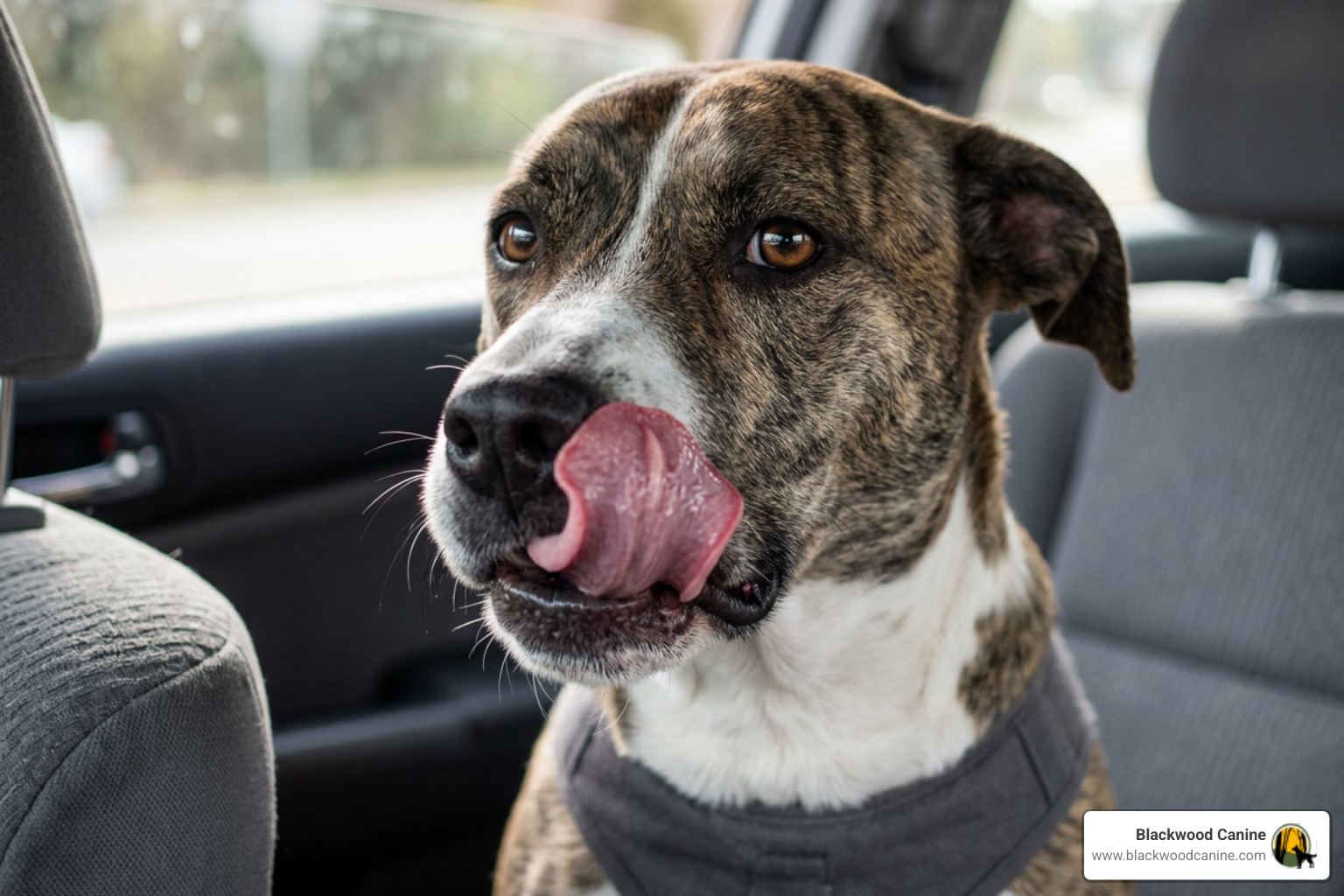 dog showing subtle stress cues like lip licking dog showing subtle stress cues like lip licking