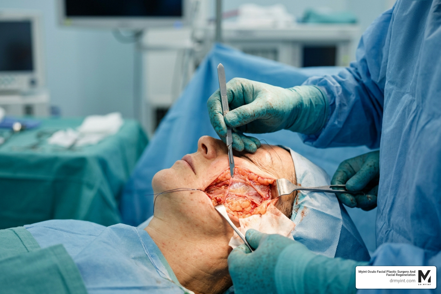 Surgical precision during facial nerve dissection in deep plane facelift