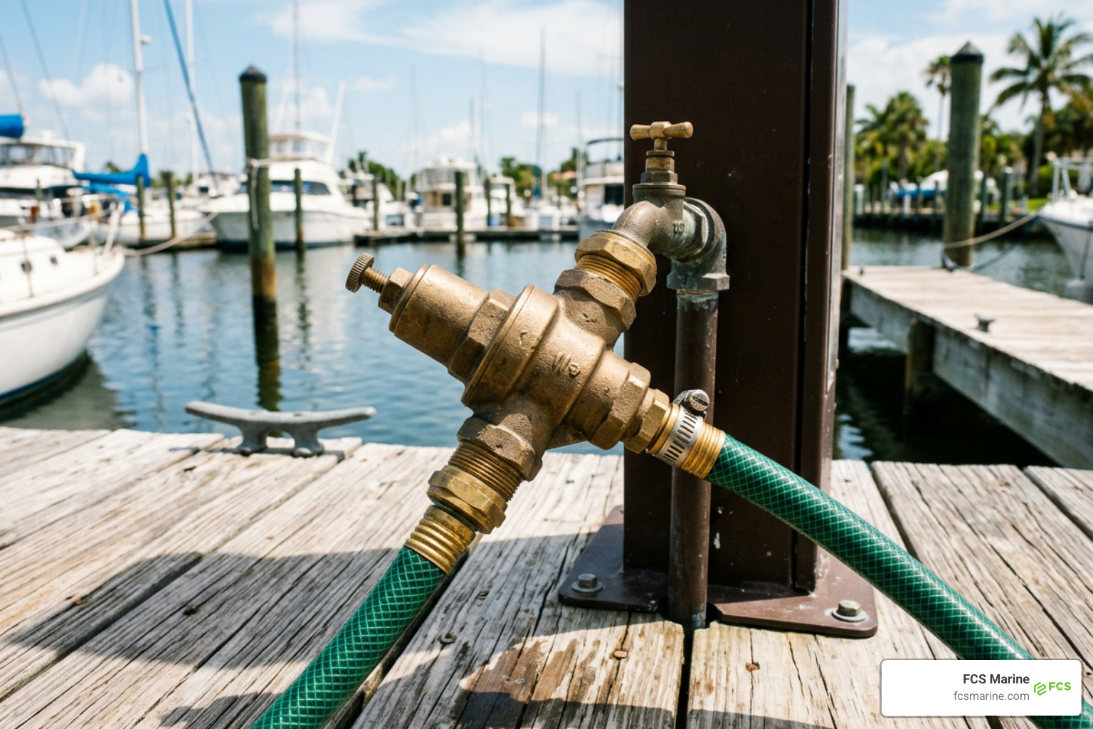 dockside city water pressure regulator inlet