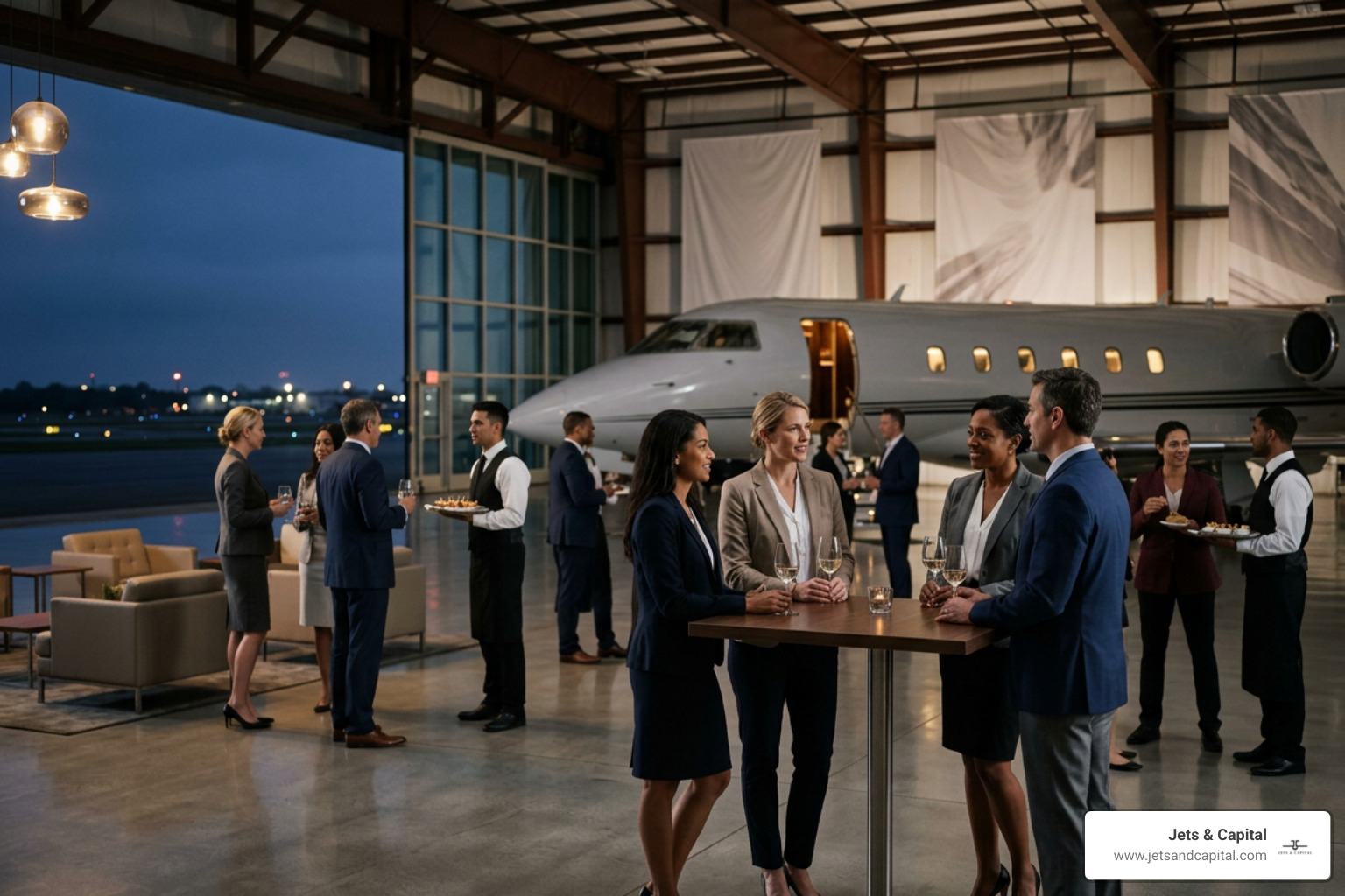 High-level executive networking environment in an exclusive venue High-level executive networking environment in an exclusive venue