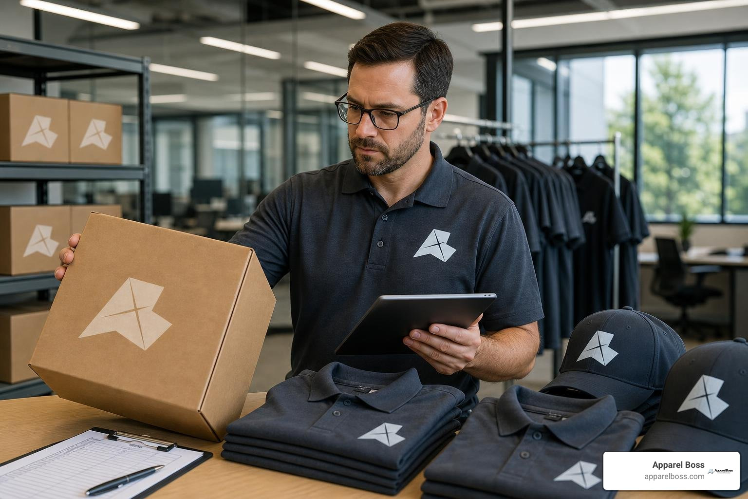 Custom branded apparel and merchandise by Apparel Boss