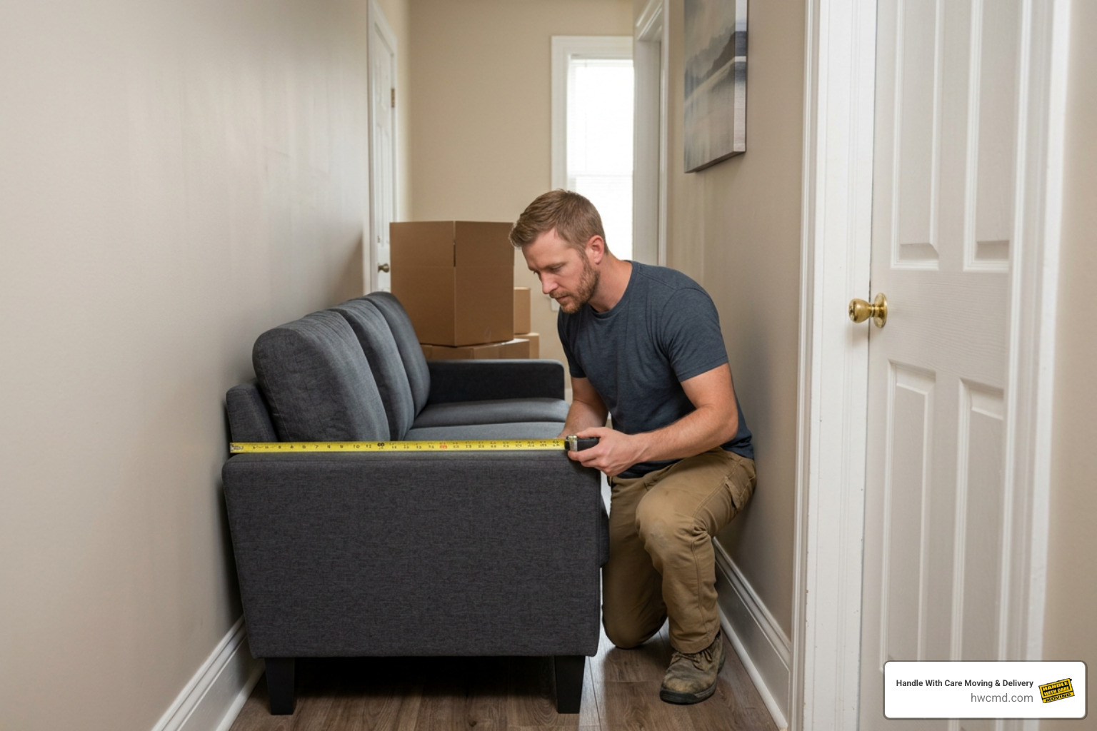 Measuring apartment clearance for couch delivery Measuring apartment clearance for couch delivery