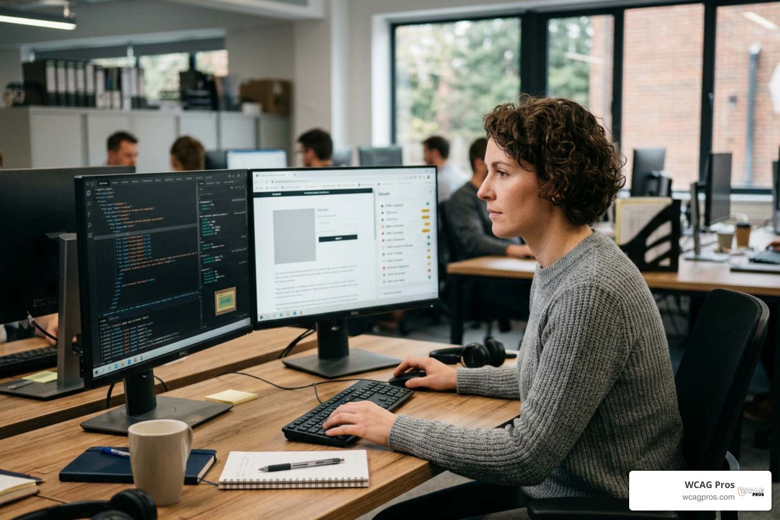 Auditor running automated markup validators and inspecting DOM elements Auditor running automated markup validators and inspecting DOM elements