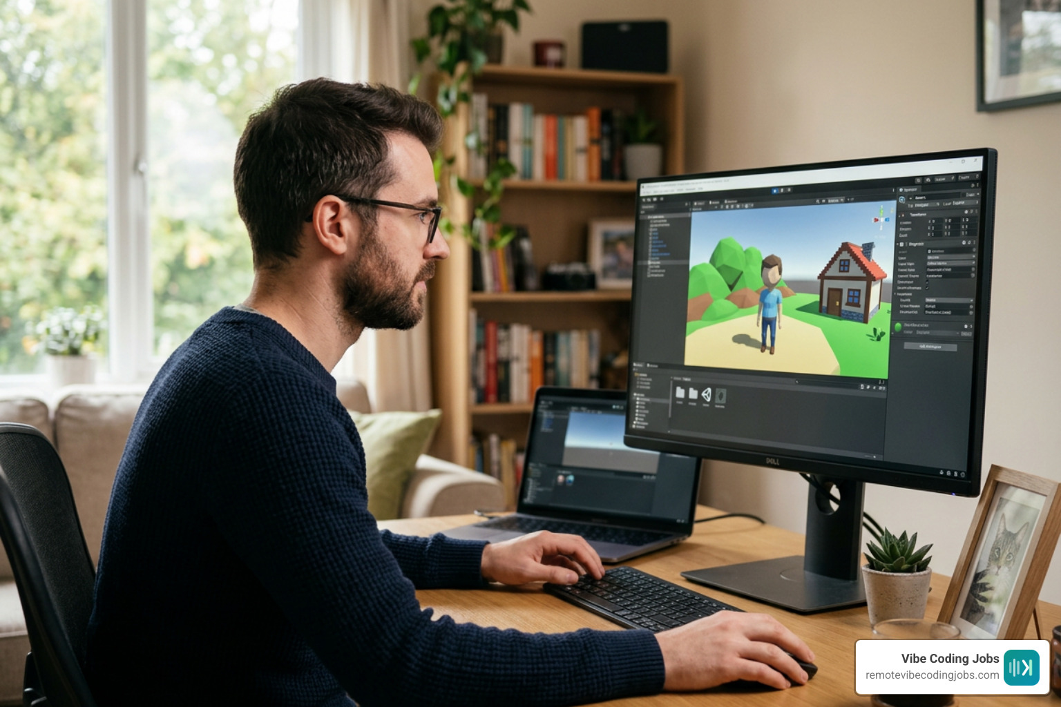 Interactive portfolio showing playable WebGL Unity games