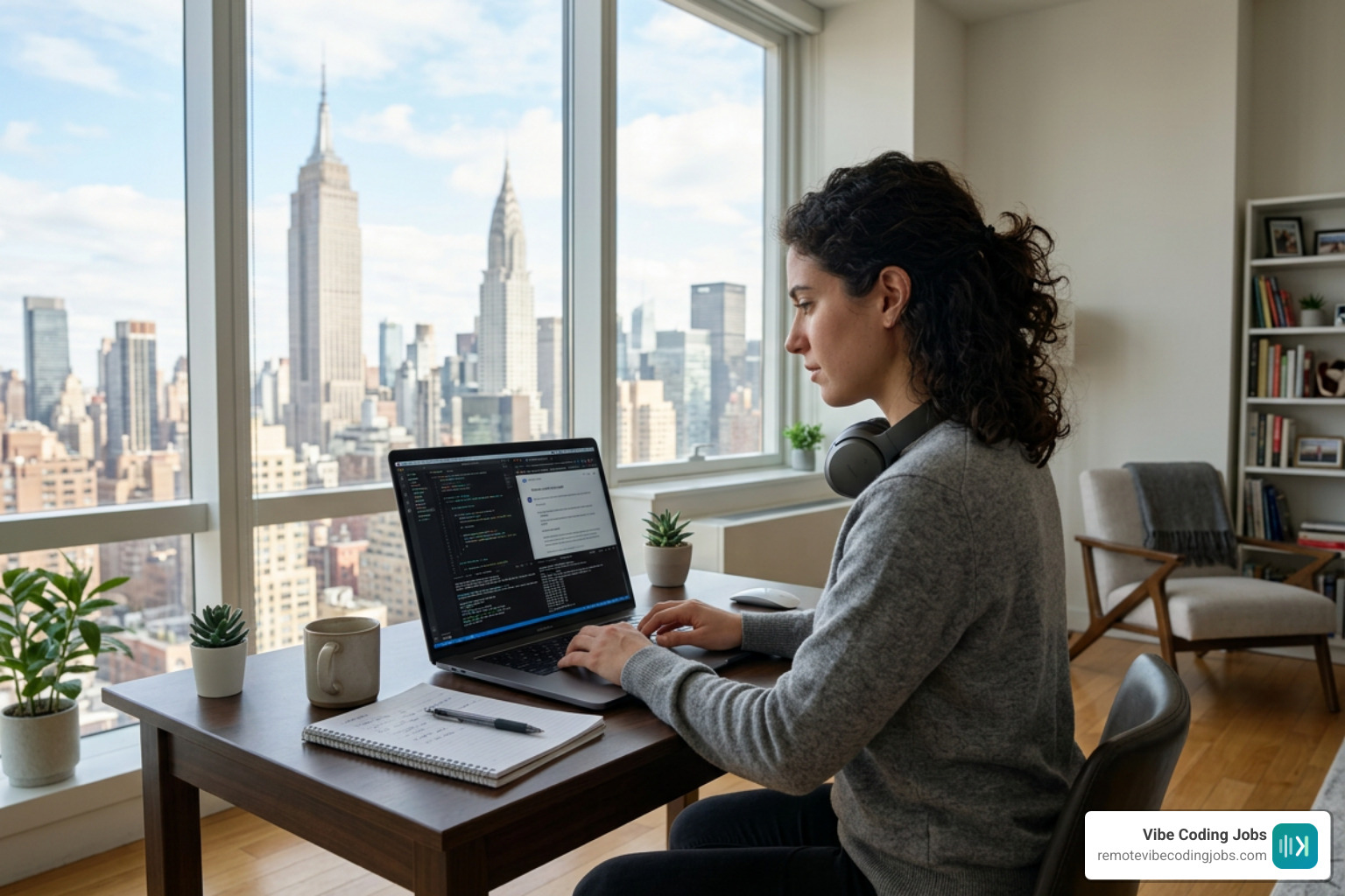 software engineer coding with AI tools in NYC