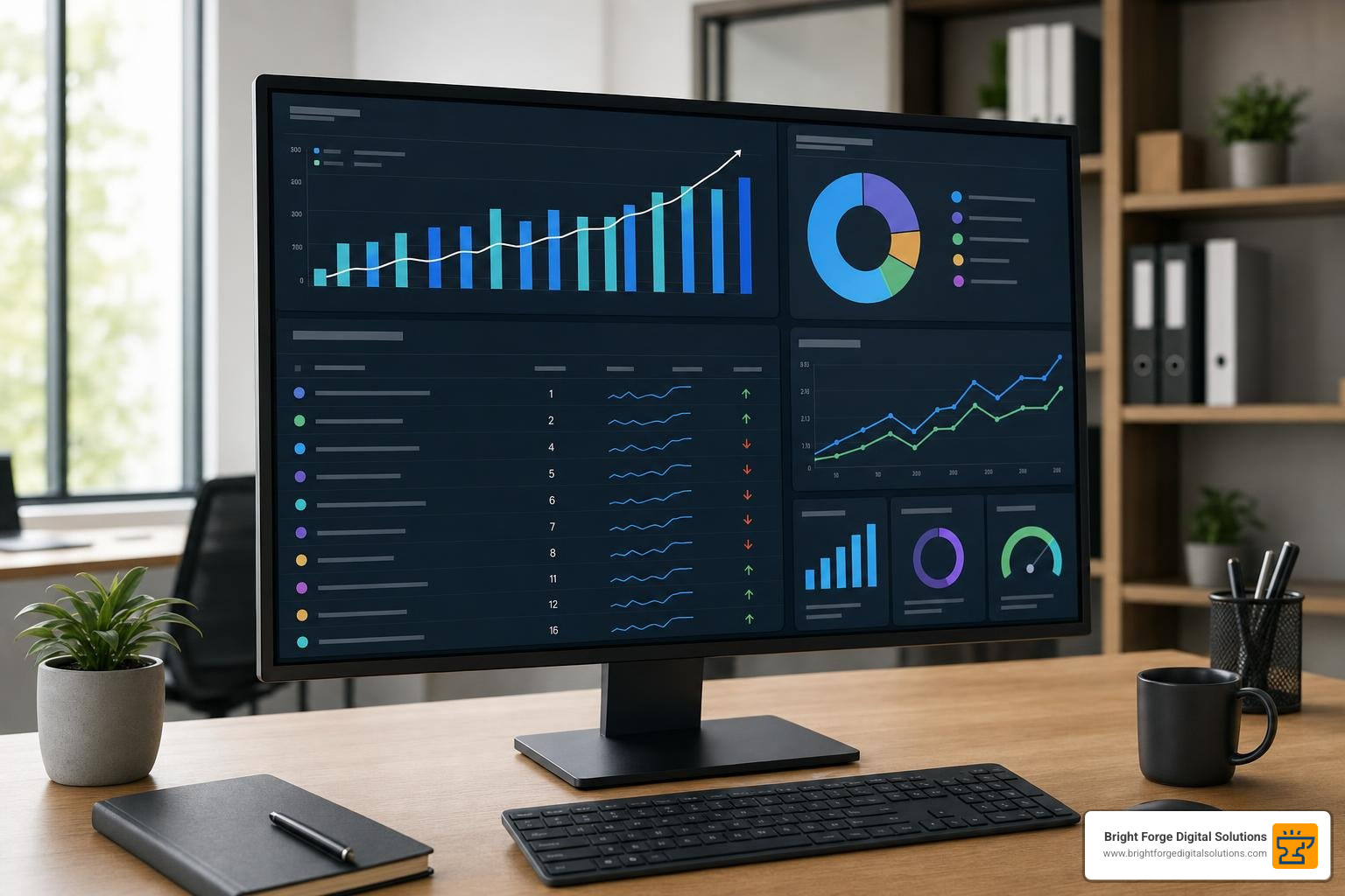 digital search engine ranking dashboard