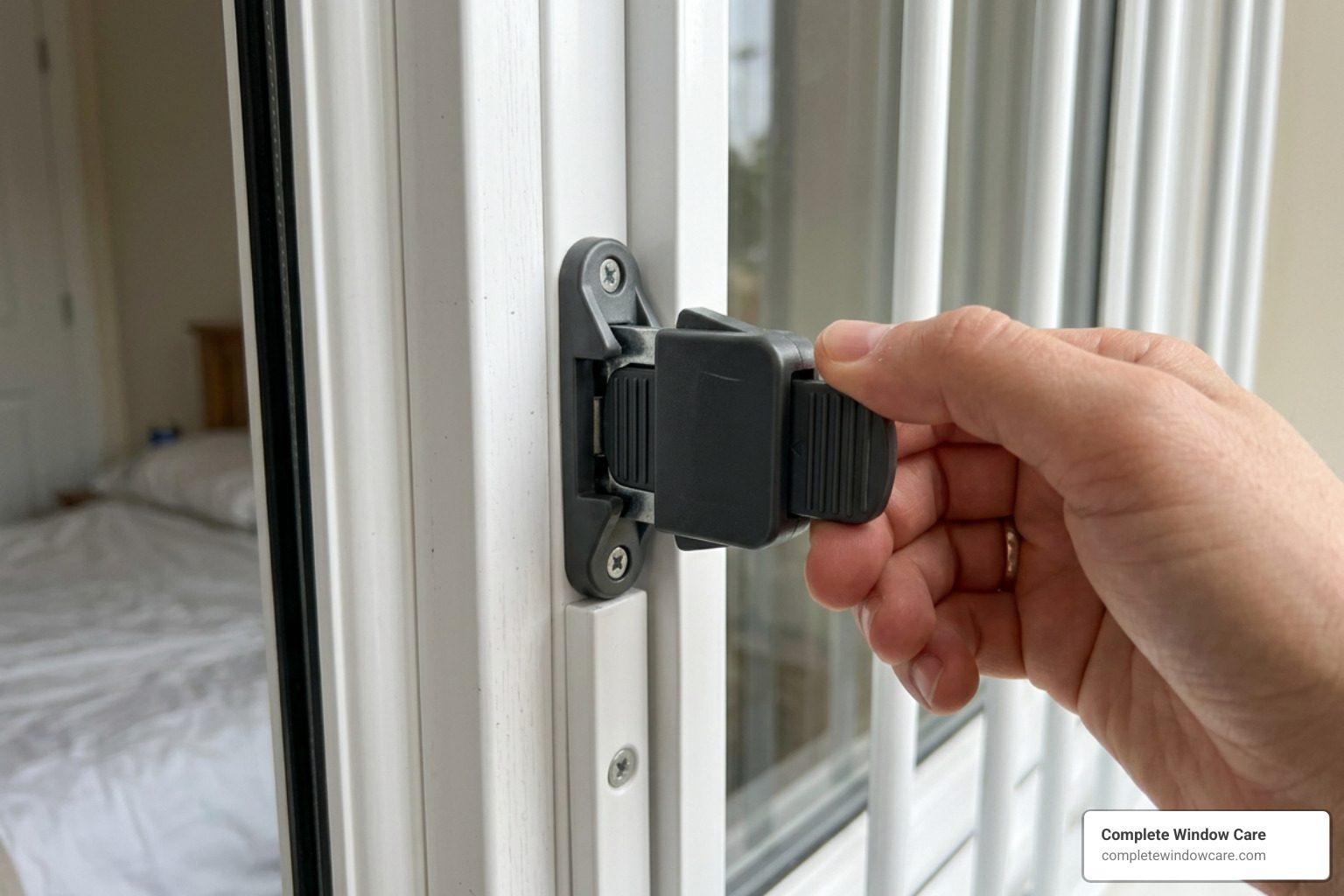 emergency quick release latch mechanism on window guard