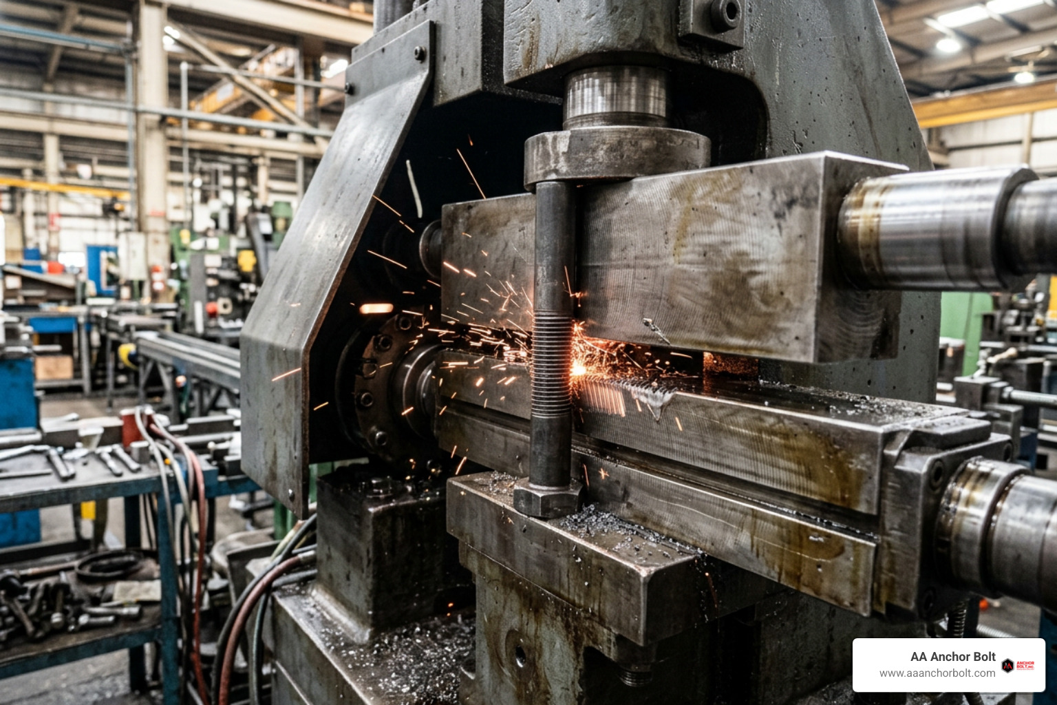 flat die thread rolling machine in operation flat die thread rolling machine in operation