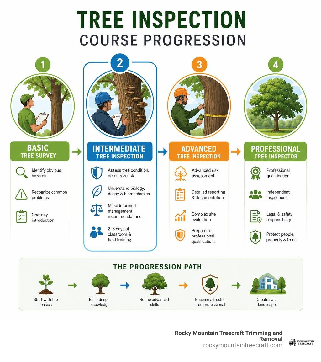 tree inspection course progression infographic infographic tree inspection course progression infographic infographic