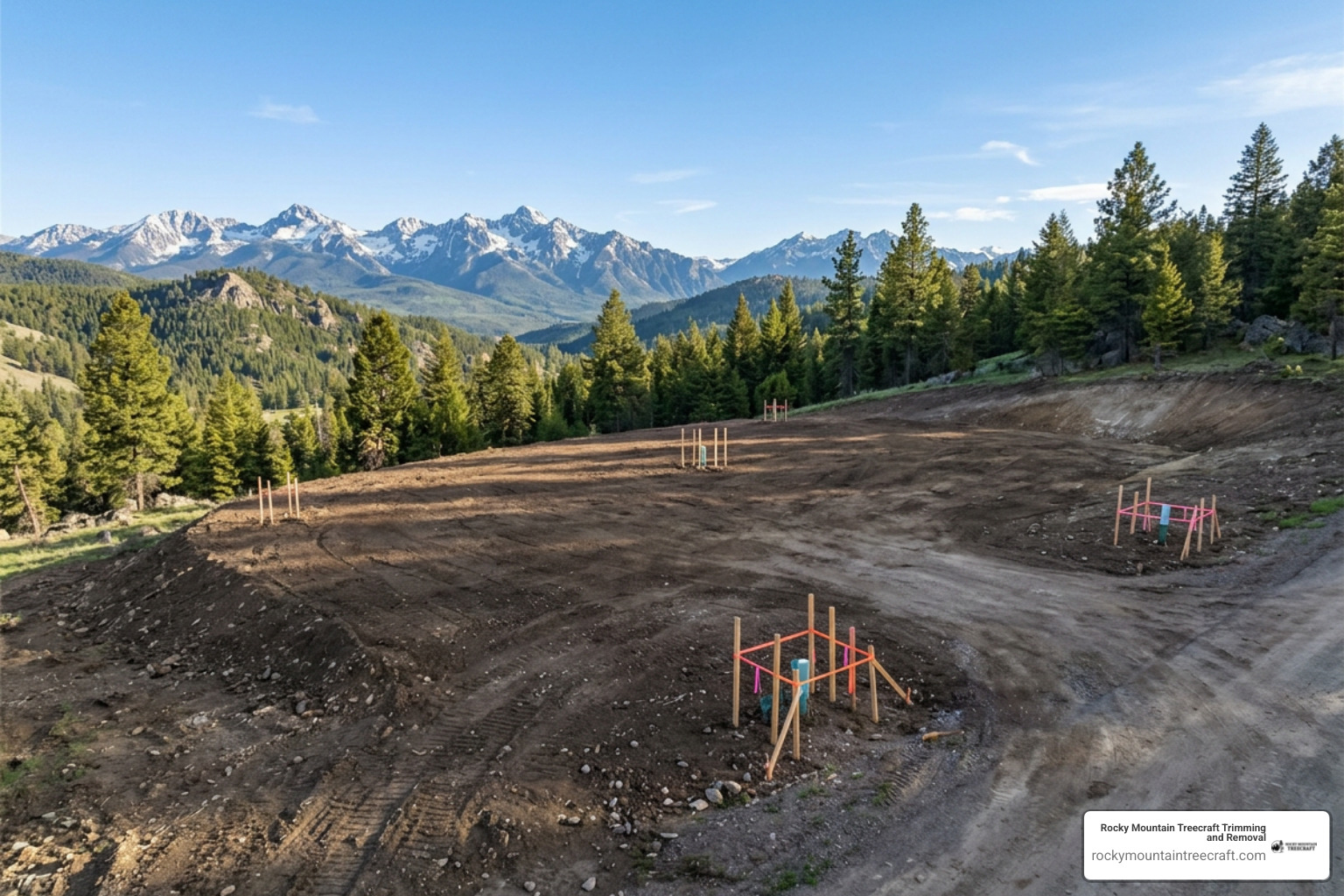Completed site preparation in Wasatch County