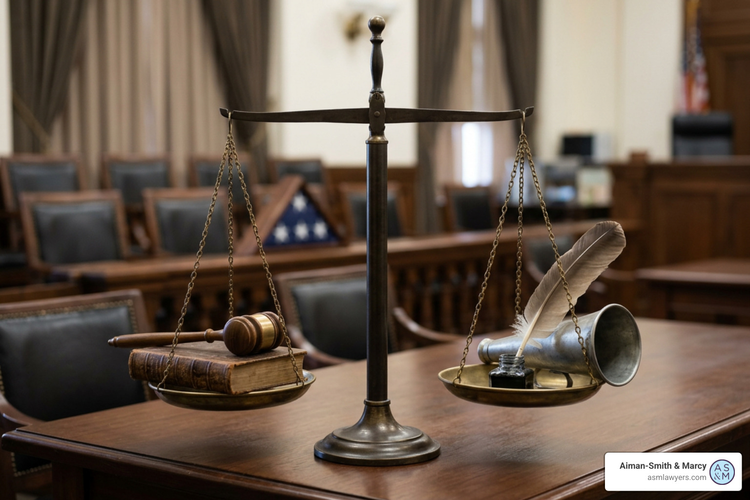 First Amendment free speech protections balancing against defamation rules