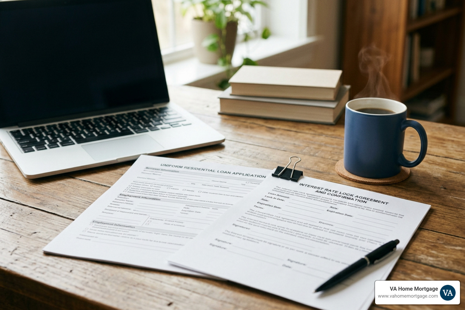 Mortgage application documents and rate lock review Mortgage application documents and rate lock review